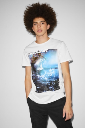C&A Clockhouse T-shirts Wit | YQW-952064