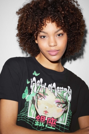 C&A Clockhouse T-shirts Zwart | VLM-527091
