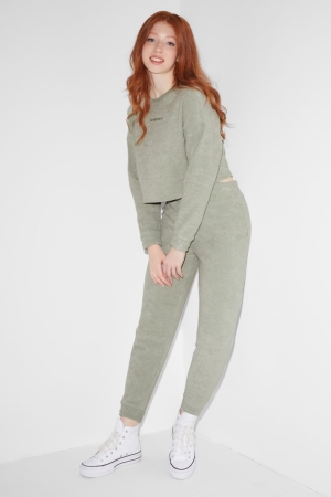 C&A Clockhouse Terry Cloth Joggers Broek Mintgroen Groen | DTW-712583