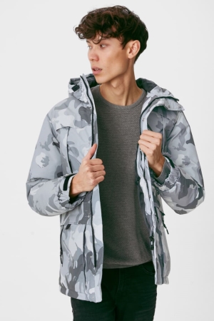 C&A Clockhouse With Hood Jassen Grijs | FUD-579016