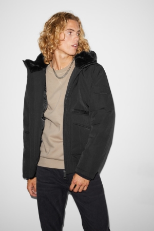 C&A Clockhouse With Hood Recycled Jassen Zwart | MWG-413782