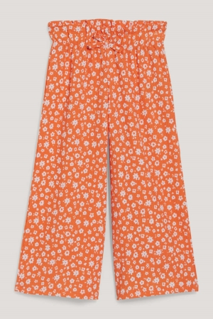 C&A Cloth Floral Broek Oranje | JSE-091634