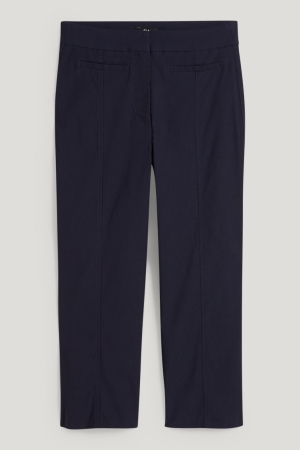 C&A Cloth High Taille Cigarette Fit Broek Donkerblauw | DHP-870624