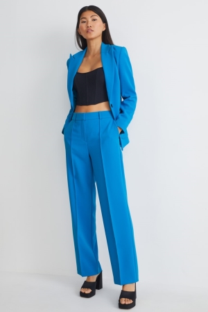 C&A Cloth High Taille Rechtdoor Fit Recycled Broek Lichtblauw | MJH-812537