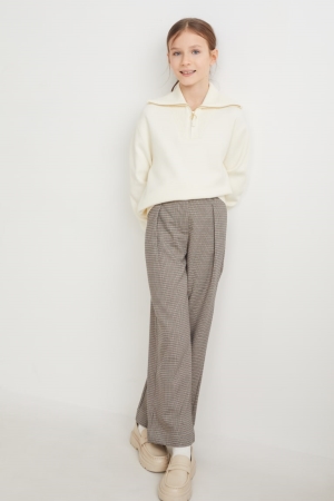 C&A Cloth Lenzing™ Ecovero™ Check Broek Zwart Beige | NOX-274568