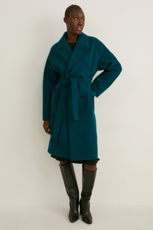 C&A Coat Jassen Donkergroen | VXM-830594