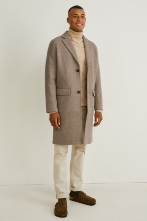 C&A Coat Jassen Grijs Bruin | GLF-928537