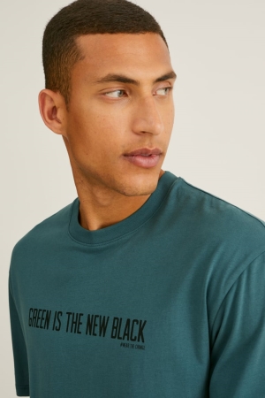 C&A Cradle To Cradle Certified® Gold T-shirts Donkergroen | LQY-435278