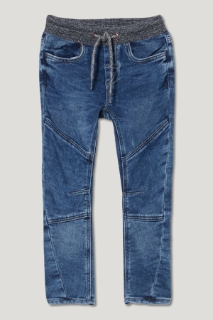 C&A Curved Jog Denim Organic Katoenen Jeans Blauw Grijs | RZD-439571