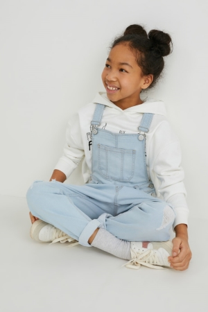 C&A Denim Dungarees Jeans Blauw Lichtblauw | ORE-526310