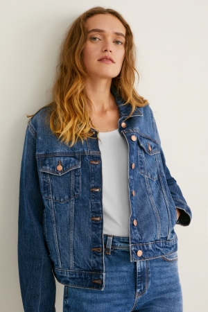 C&A Denim Lycra® Recycled Jassen Blauw | NBJ-105347