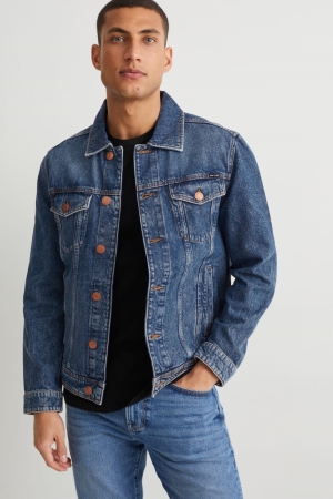 C&A Denim Recycled Jassen Blauw | LWY-472051