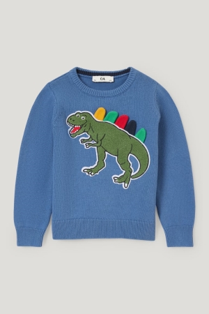 C&A Dinosaur Jumpers Blauw | NLI-852079