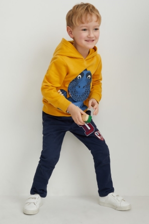 C&A Dinosaur Slim Fit Broek Donkerblauw | WEM-415983