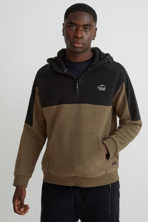 C&A Fleece Thermolite® Ecomade Recycled Sweatshirts Donkerbruin | VNP-075319