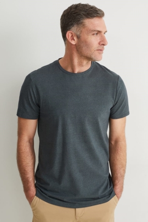C&A Flex Organic Katoenen T-shirts Donkergroen | XZJ-715284