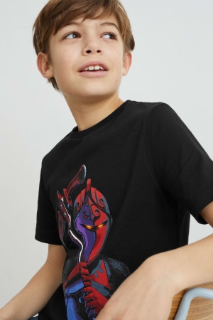 C&A Fortnite Sleeve T-shirts Zwart | ZMQ-461705