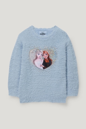 C&A Frozen Shiny Jumpers Lichtblauw | RDM-564813