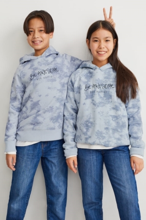 C&A Genderneutral Recycled Hoodie Lichtblauw | TSA-793056