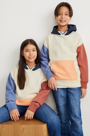 C&A Genderneutral Recycled Hoodie Wit | BWO-687123