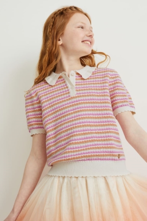 C&A Gestreept Jumpers Roze | WRH-582769