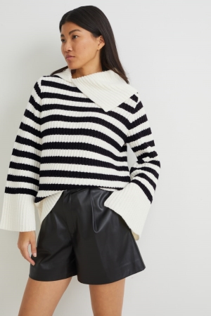 C&A Gestreept Jumpers Zwart Wit | WXO-689045