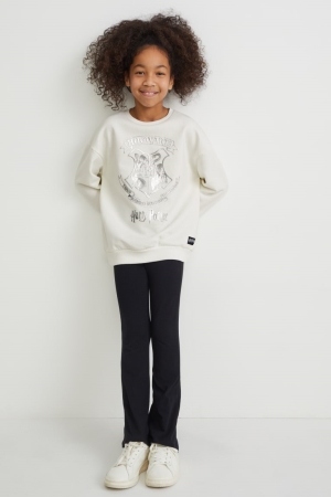 C&A Harry Potter Set And Leggings 2 Piece Sweatshirts Zwart Wit | XML-052489