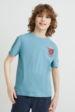 C&A Harry Potter Sleeve T-shirts Blauw | FZQ-478132