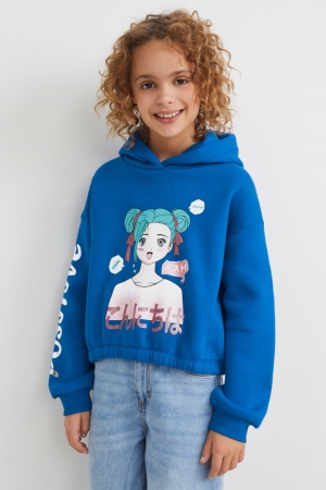 C&A Hoodie Blauw | UWN-296810