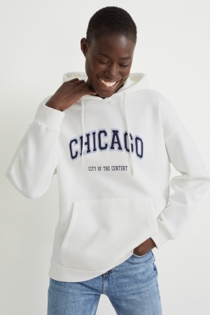C&A Hoodie Wit | NJI-512897