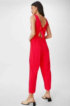 C&A Jumpsuit Rood | FSC-498273
