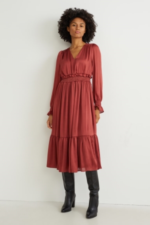 C&A Jurken Donkerrood | OAM-491382