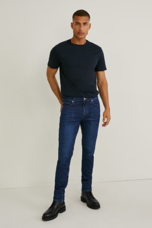 C&A Made In Eu Slim Organic Katoenen Jeans Blauw | RKM-325149