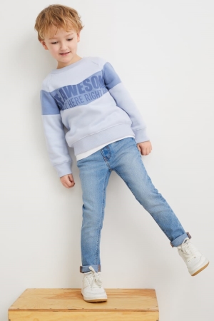C&A Mager Jeans Blauw Lichtblauw | BXL-158734