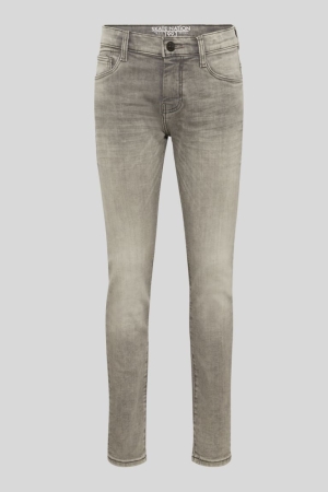 C&A Mager Jeans Blauw Lichtgrijs | ITJ-347609