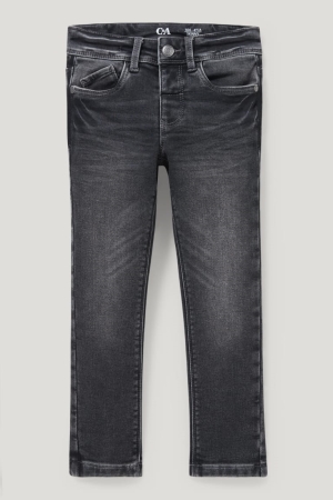 C&A Mager Jeans Zwart | UYK-815274