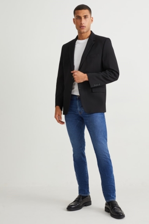C&A Mager Lycra® Jeans Blauw | JYC-917285
