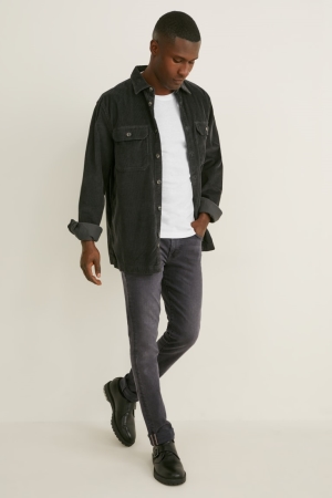 C&A Mager Lycra® Jeans Grijs | TWS-976842