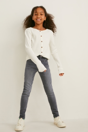 C&A Mager Thermal Broek Blauw Grijs | KSR-160523