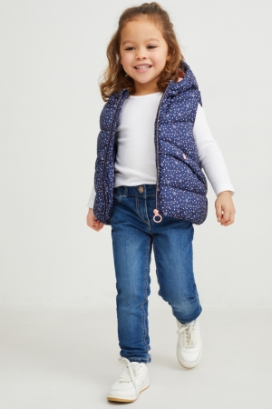 C&A Mager Thermal Jeans Blauw | EJW-238046