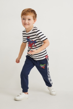 C&A Marvel Joggers Broek Donkerblauw | LXT-231074