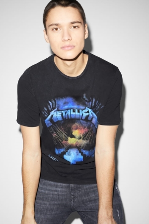 C&A Metallica T-shirts Donkergrijs | NLT-350617