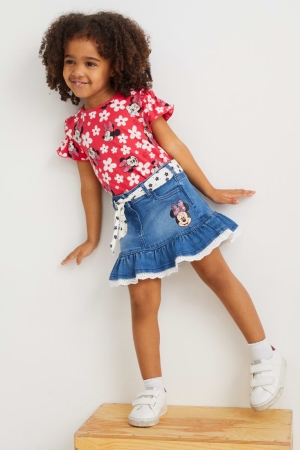 C&A Minnie Mouse Denim Rokken Blauw | ALM-974586