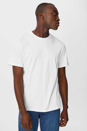 C&A Multipack Of 2Organic Katoenen T-shirts Wit | JQM-361748