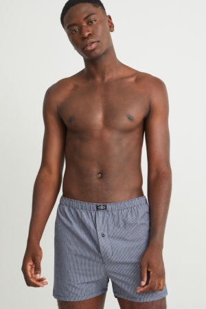 C&A Multipack Of 2 Boxer Woven Organic Katoenen Ondergoed Zwart | WCV-368541