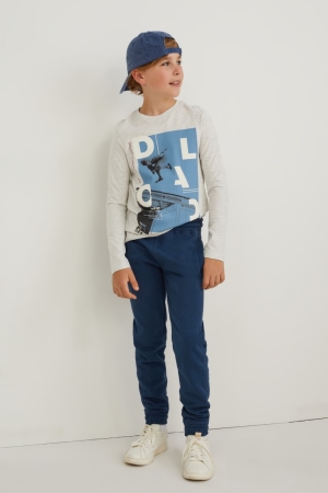 C&A Multipack Of 2 Joggers Broek Donkerblauw | JFU-194257