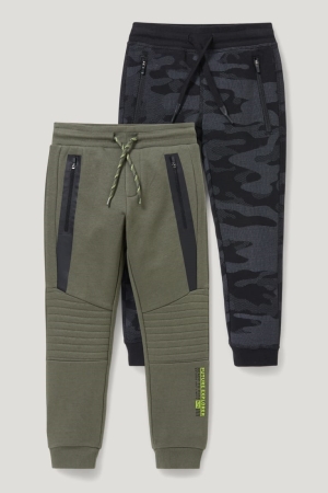 C&A Multipack Of 2 Joggers Broek Groen | VAI-418672