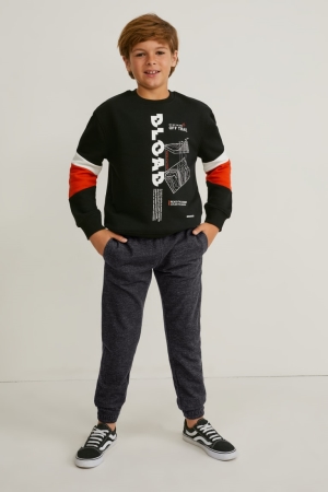 C&A Multipack Of 2 Joggers Broek Zwart | MOE-780514