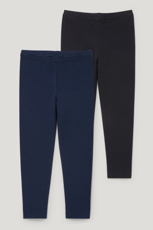 C&A Multipack Of 2 Leggings Broek Zwart | NSD-530987