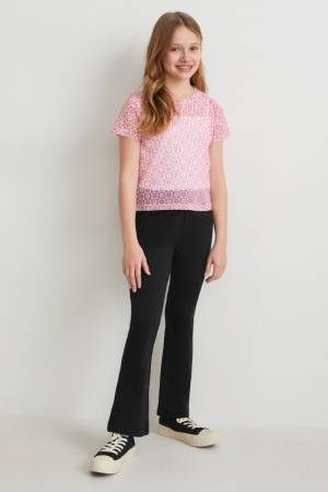 C&A Multipack Of 2 Leggings Broek Zwart | UMR-275318